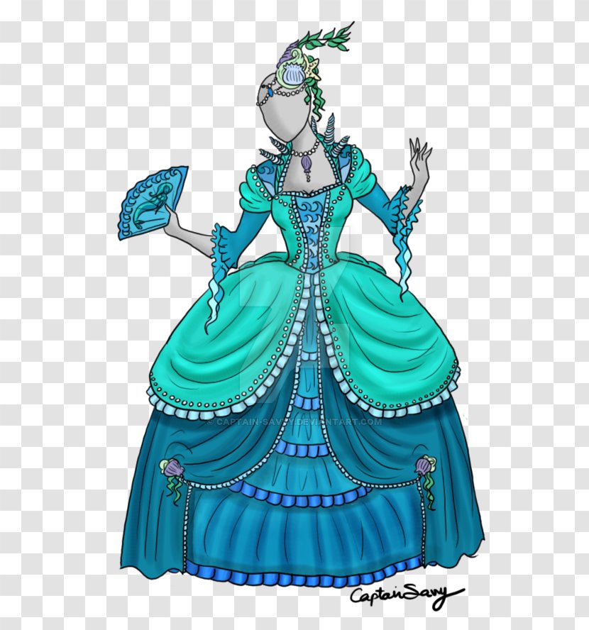 Rococo En Miniature Clothing Dress Costume Design Transparent PNG