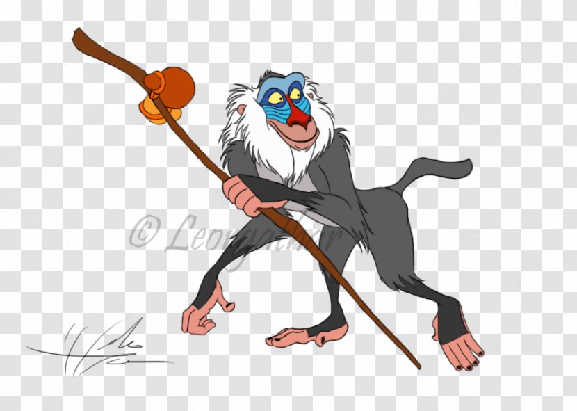 Rafiki Mufasa Simba Drawing Character - Human Behavior - Lion King Transparent PNG