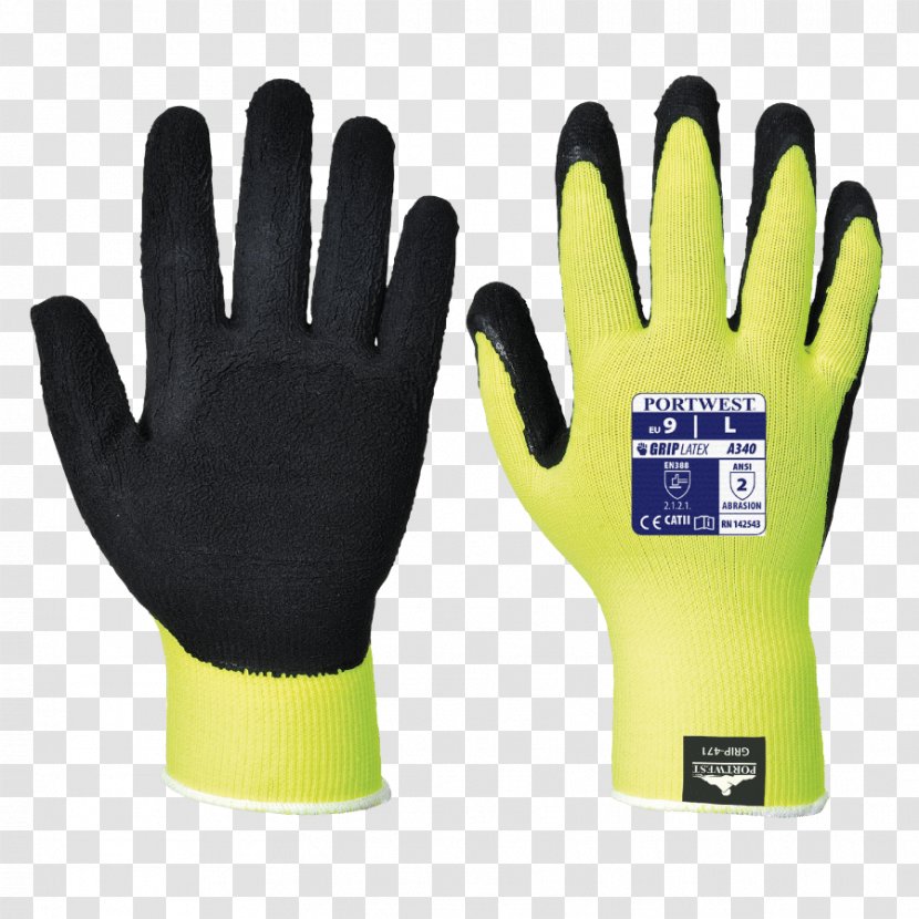 Cut-resistant Gloves Portwest High-visibility Clothing Personal Protective Equipment - Safety Transparent PNG
