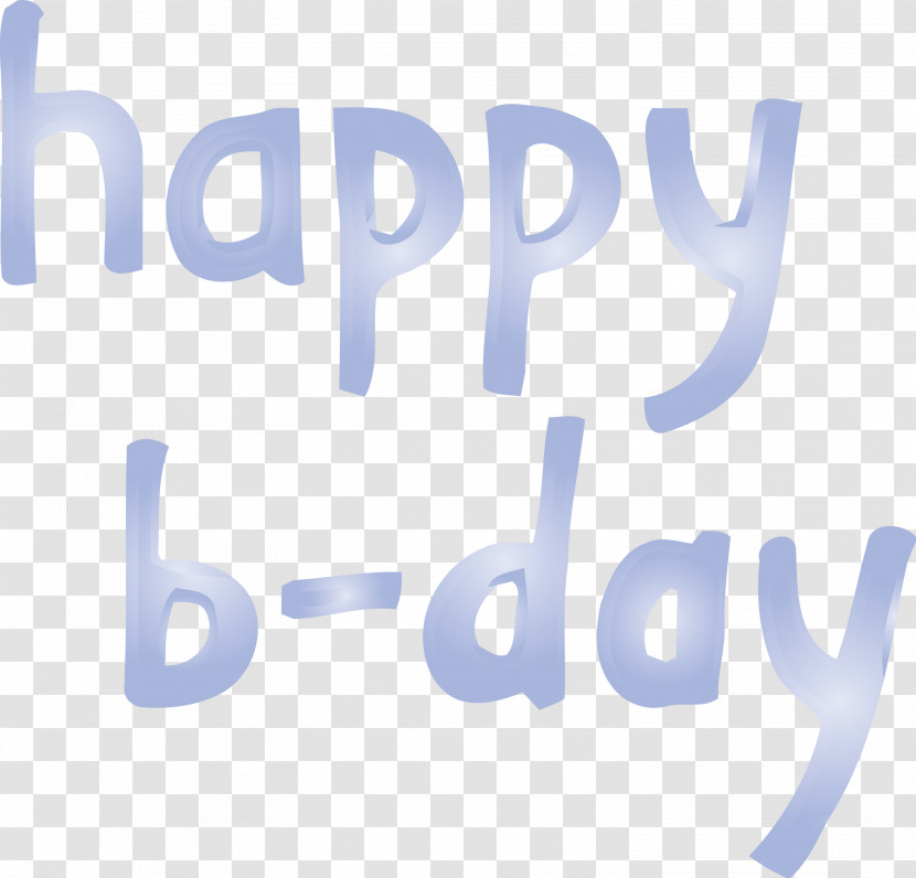 Happy B-Day Calligraphy Calligraphy Transparent PNG