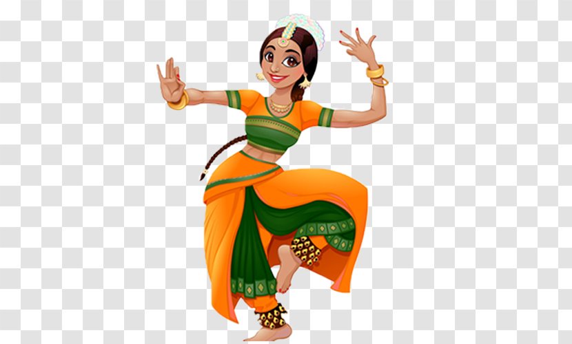 Vector Graphics Dance In India Cartoon Illustration - Costume Design - Painting Transparent PNG