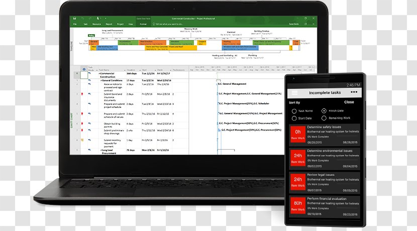 Microsoft Project Portfolio Management Software - Computer Program - Report Transparent PNG