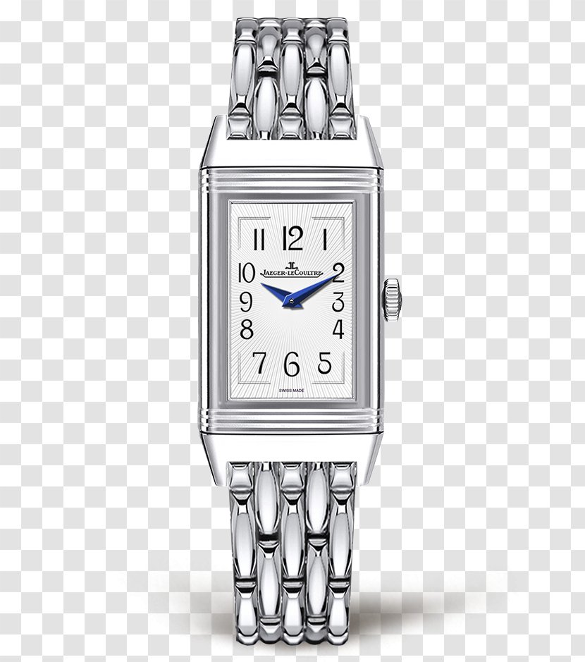Jaeger-LeCoultre Reverso Watch Bracelet Movement - Clock - Mechanical Watches Silver Female Form Transparent PNG