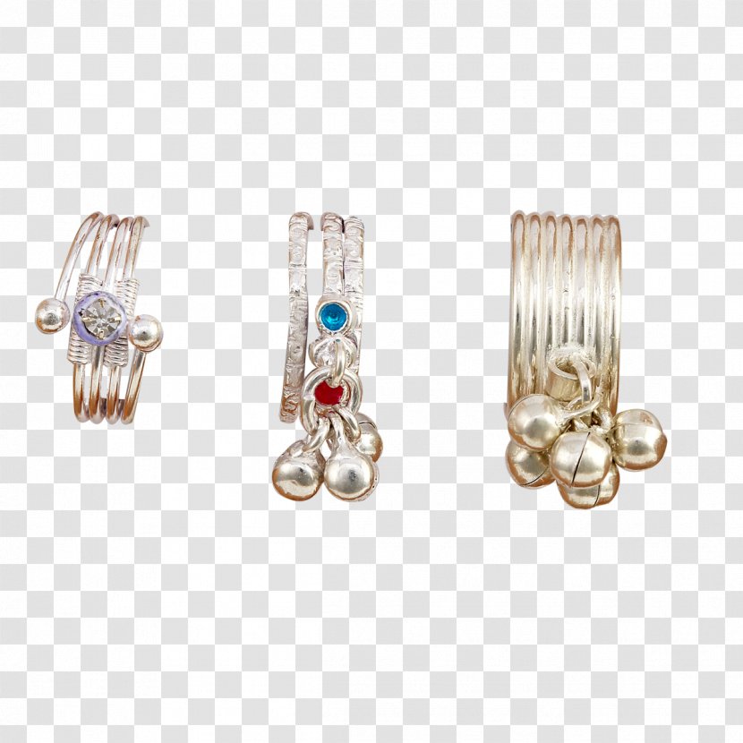 Earring Jewellery Toe Ring Silver - Fashion Accessory - Jewelry Transparent PNG