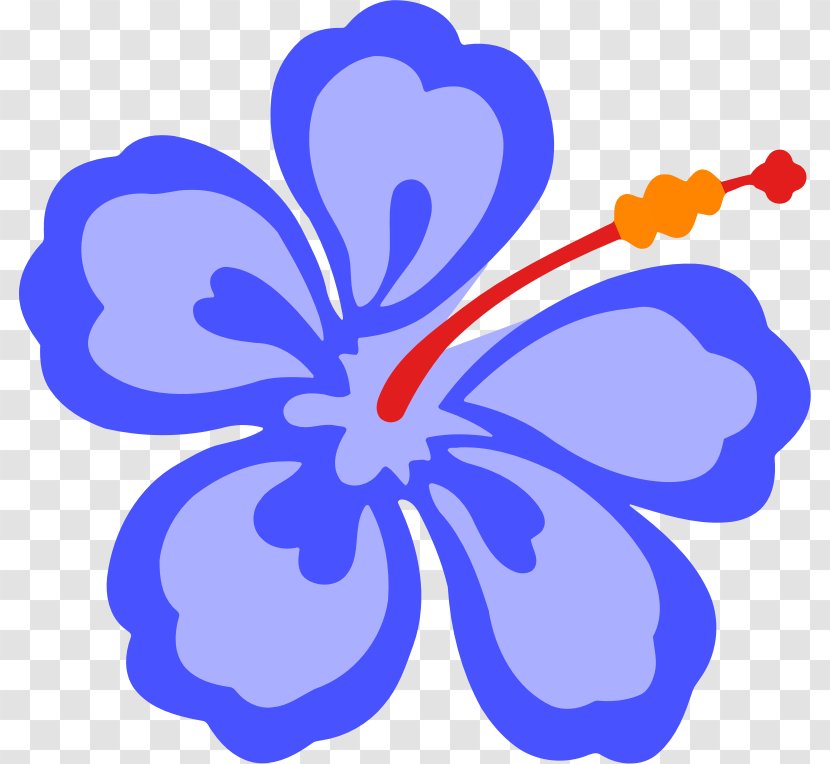 Hawaiian Language Clip Art Flower Rosemallows - Butterfly - 180 Degree Transparent PNG