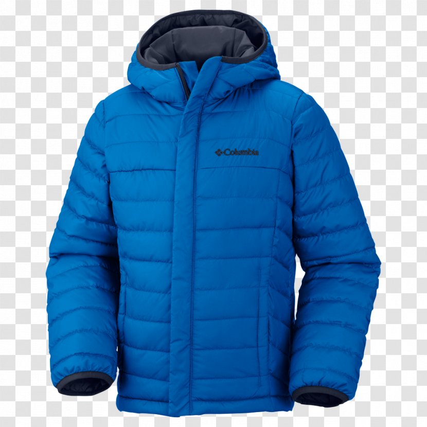 Columbia Sportswear Down Feather Jacket Kids Boy - Turquoise Transparent PNG