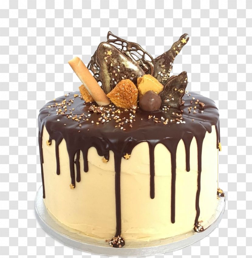 Chocolate Cake Torte Dripping Truffle Caramel - Flavor Transparent PNG