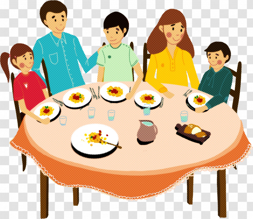 Table Sharing Meal Food Cuisine Transparent PNG