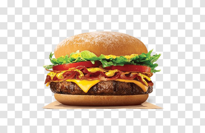 Cheeseburger Whopper Hamburger Bacon Burger King - Salmon Transparent PNG