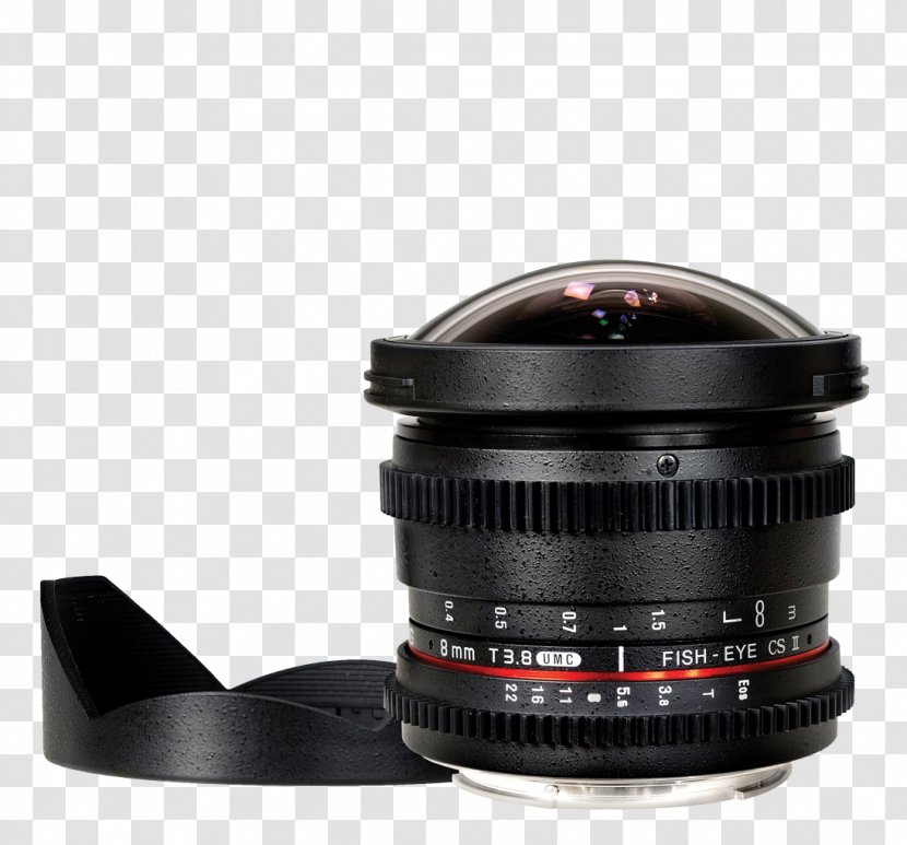 Fisheye Lens Samyang 8mm F/3.5 CS II Canon EF Mount Camera Optics - Cameras Transparent PNG