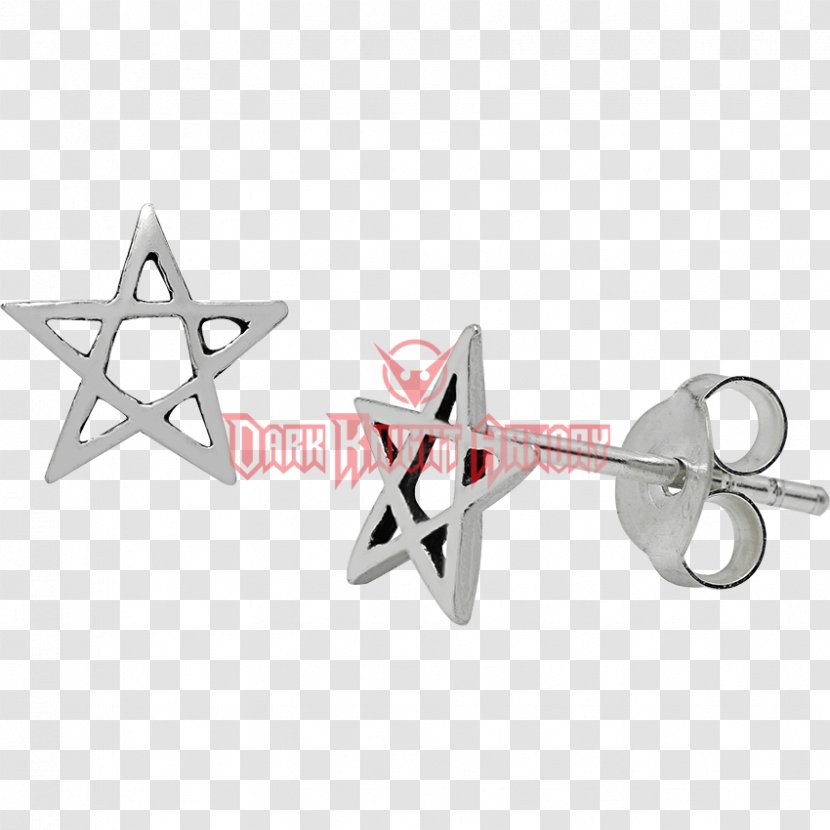 Earring Pentagram Sterling Silver Jewellery - Triquetra Transparent PNG