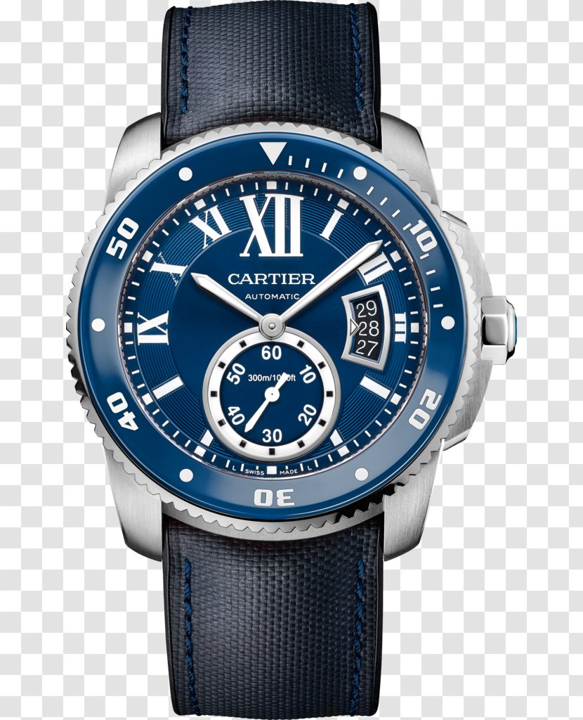 Diving Watch Cartier Calibre De Diver Automatic - Luneta Transparent PNG
