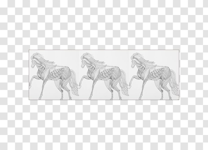 Giraffe Horse Pack Animal Line Art Sketch - Liverpool Fc - Silk Pattern Transparent PNG