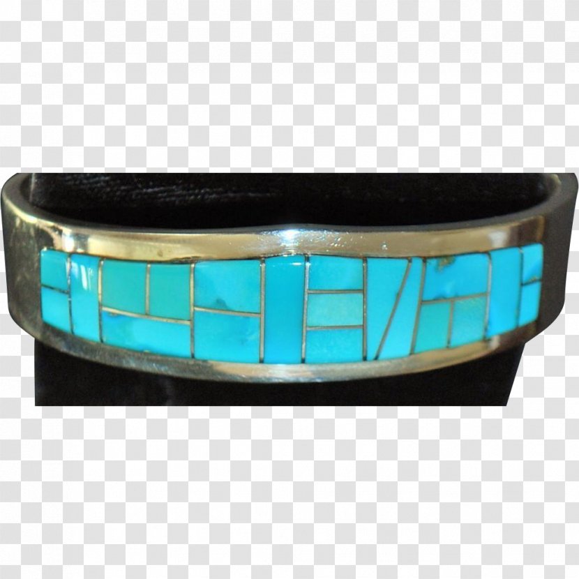 Turquoise Bangle Wristband Bracelet - Silver Transparent PNG