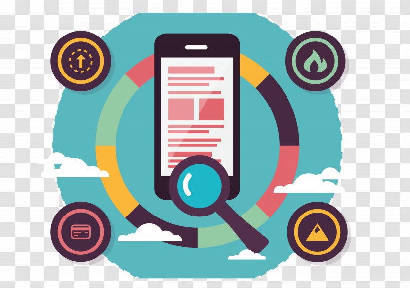 Digital Marketing Euclidean Vector Search Engine Optimization Business - Logo - Mobile Phone Data Transparent PNG