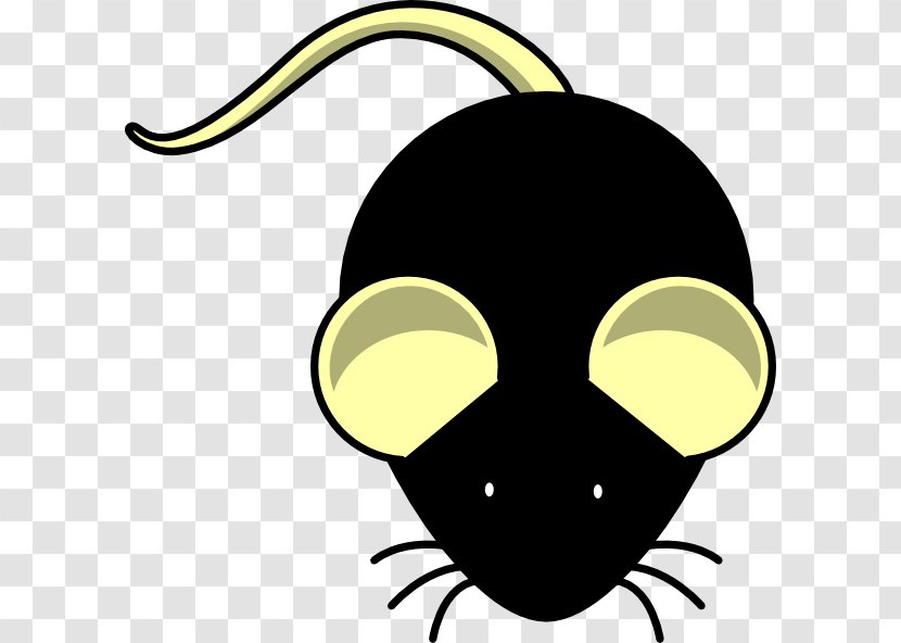 Computer Mouse Clip Art - Yellow - Ears Transparent PNG