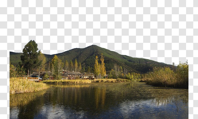 Crater Lake Lugu Loch Highland - Caohai Sea - Scenery Transparent PNG