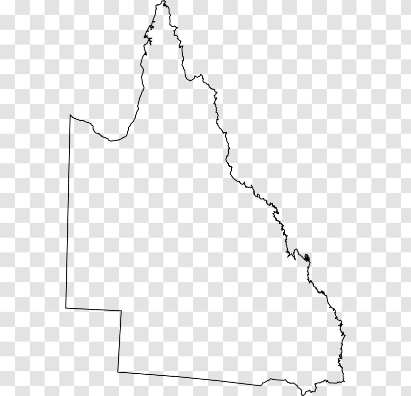 Queensland Blank Map Clip Art - Location Transparent PNG