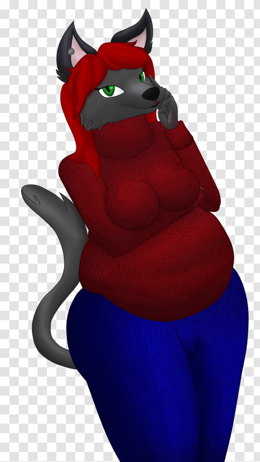 Cartoon Character Fiction - Red - Belly Fat Transparent PNG