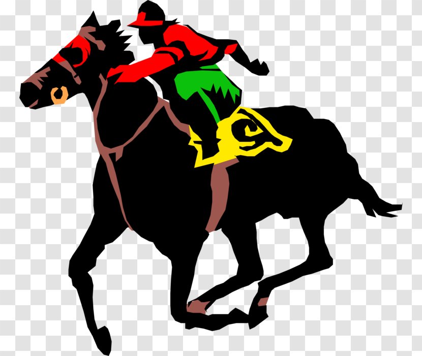 Horse Racing Vector Graphics Jockey - Rein - Kentucky Derby Clip Art Transparent PNG