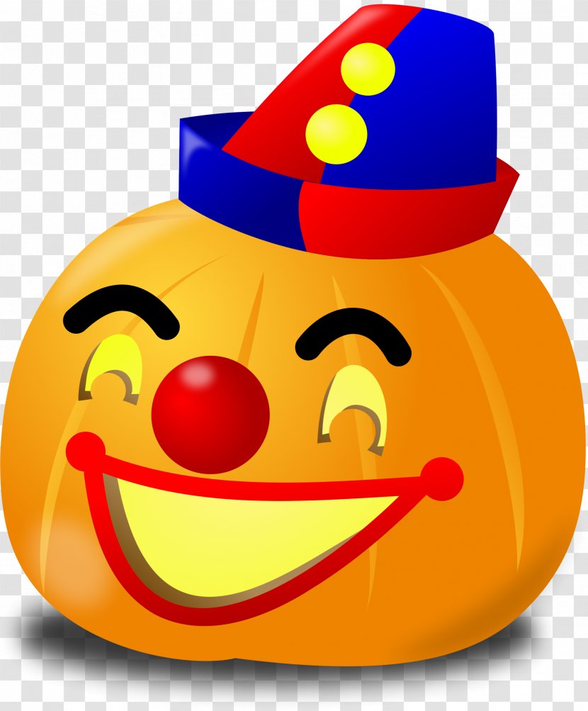 Pumpkin Halloween Jack-o'-lantern Clip Art - Clown Transparent PNG