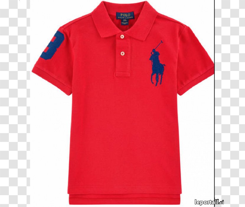 T-shirt Ralph Lauren Corporation Polo Shirt Sleeve Piqué - Red Transparent PNG
