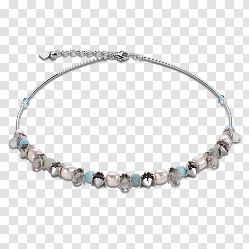 Earring Turquoise Necklace Jewellery Bracelet - Silver - Swarovski Pearl Pendant Transparent PNG