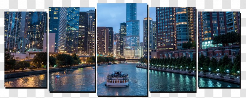 Chicago Skyline Canvas Print Cityscape - Wall Transparent PNG