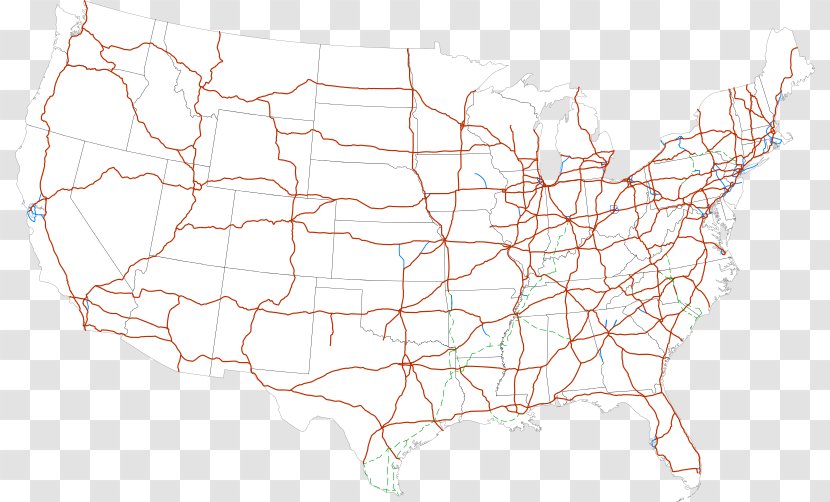 California State Route 1 US Numbered Highways Interstate Highway System Road - Blank Map - Us Transparent PNG