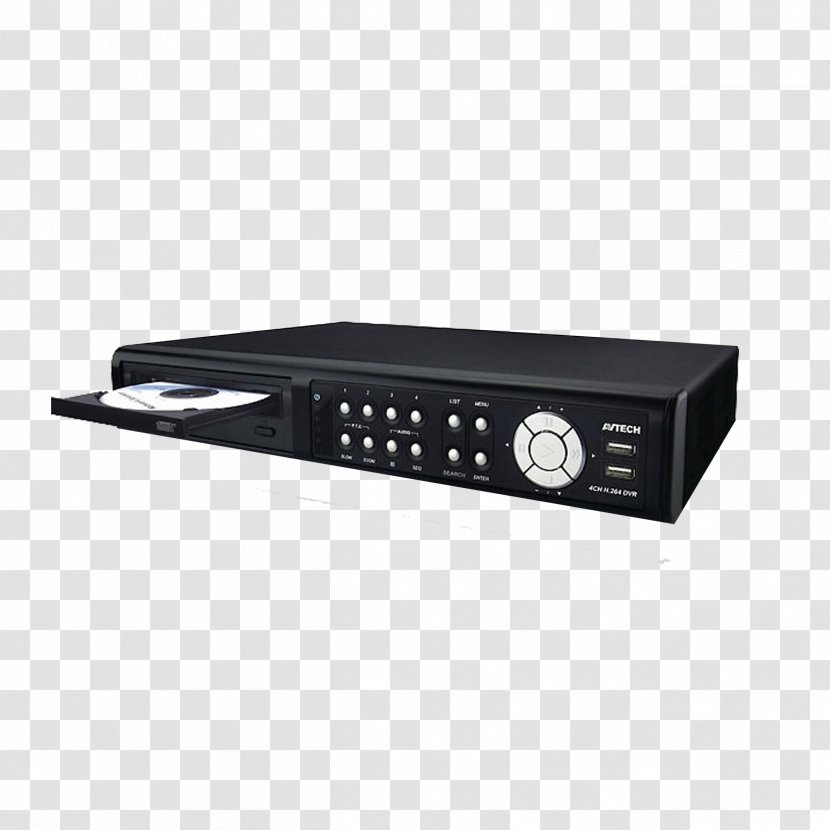 Digital Video Recorder Hard Disk Drive Videocassette AVTECH Corp. - Multimedia - Old Embedded Transparent PNG