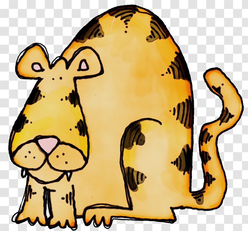 Watercolor Animal - Cartoon - Figure Yellow Transparent PNG