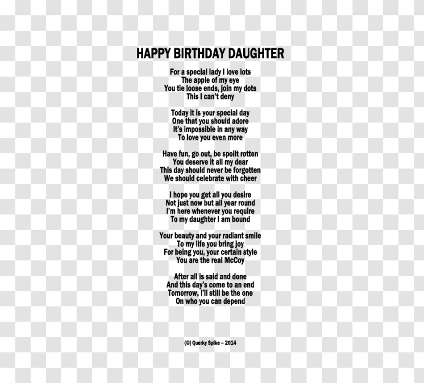 Happy Birthday To You Greeting & Note Cards Wish Mother - Black And White - Cef Transparent PNG