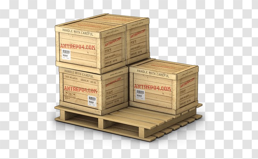 Cargo Box Pallet Freight Transport Transparent PNG