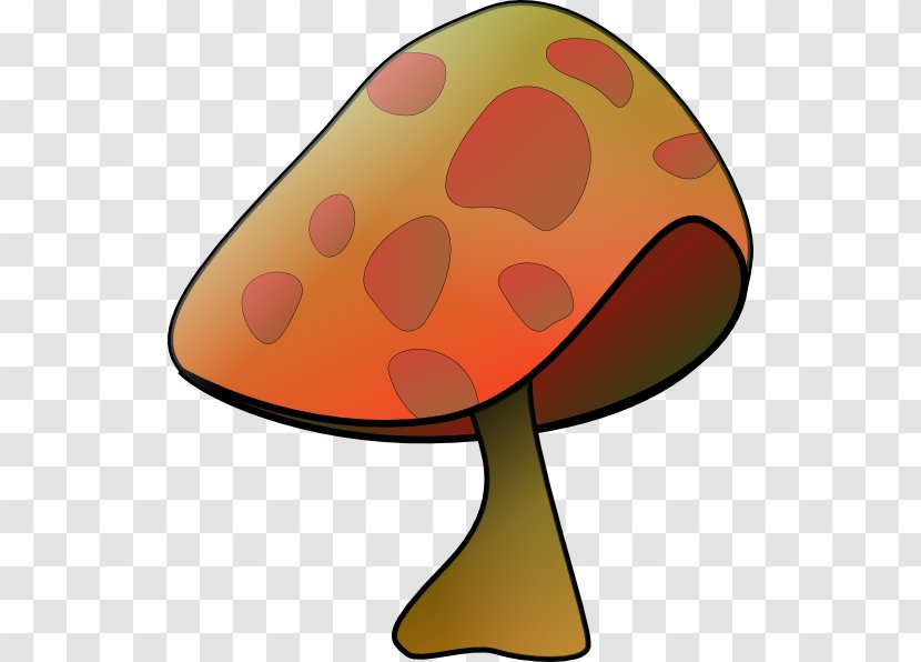 Fungus Edible Mushroom Clip Art - Orange - Cartoon Pictures Transparent PNG