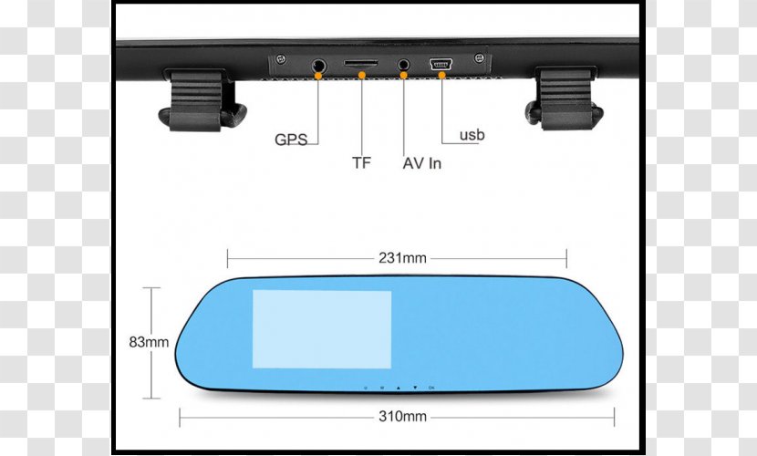 Dashcam Mirror Camera Accelerometer Dashboard - Material Transparent PNG