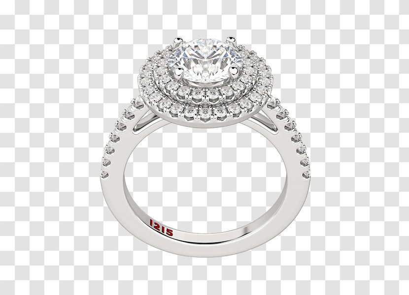 Engagement Ring Diamond Cut Princess - Wedding - Glowing Halo Transparent PNG