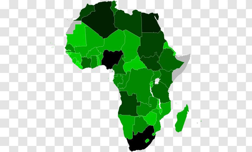 Africa Vector Map World - Image Transparent PNG