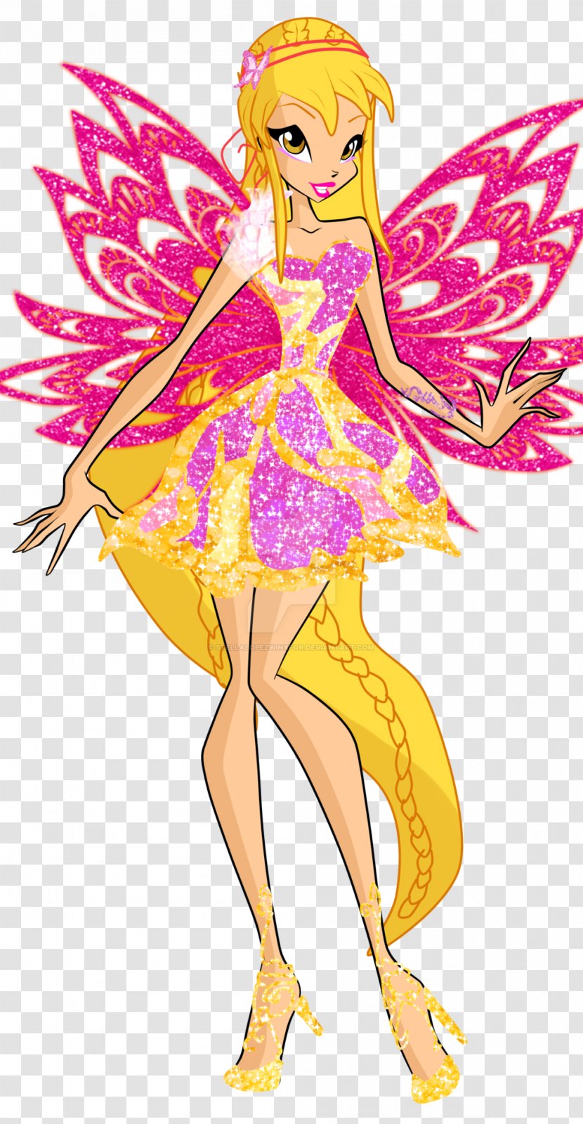 Stella Aisha Butterflix Sirenix - Supernatural Creature - Winx Transparent PNG