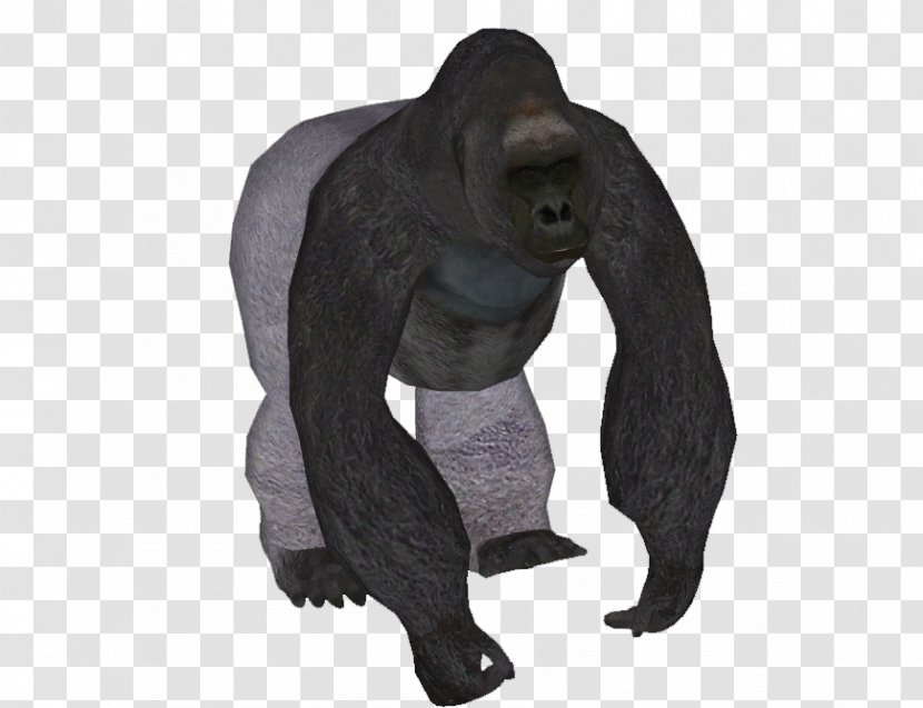 Gorilla Sculpture Fur Terrestrial Animal - Ape Transparent PNG