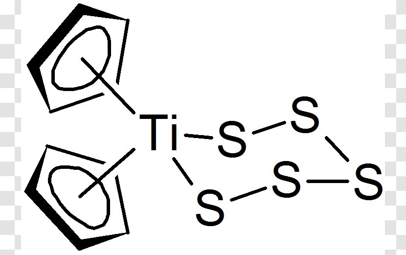 Polysulfide Titanocene Dichloride Pentasulfide Structure - Diagram Transparent PNG