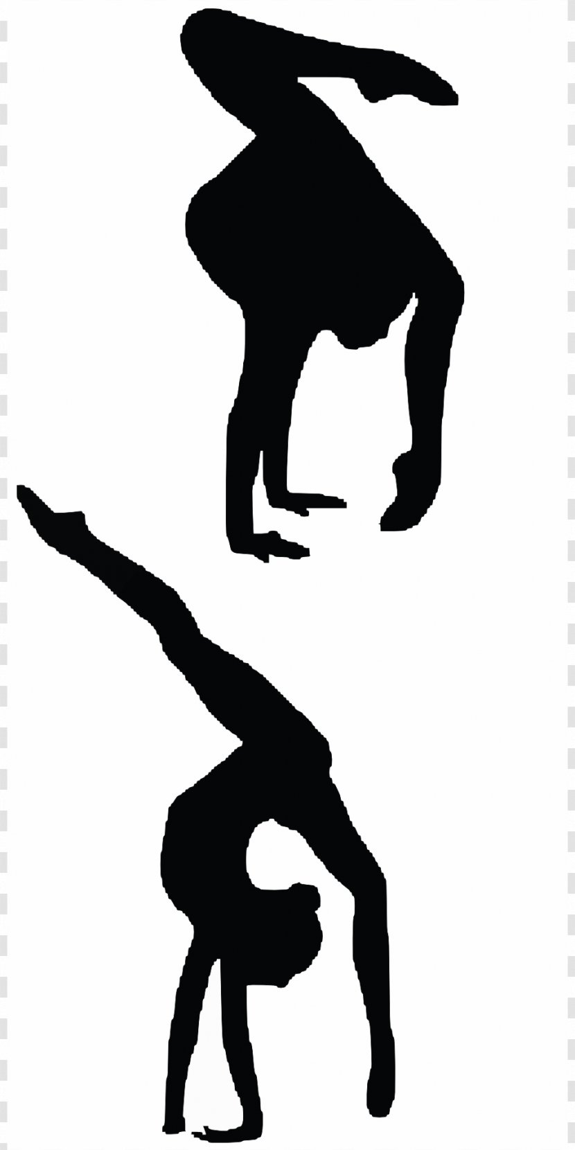 Gymnastics Silhouette Balance Beam Clip Art - Photography - Aerobics Transparent PNG