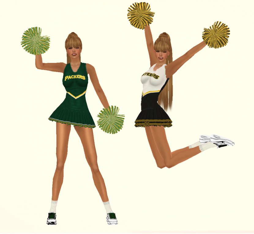 Green Bay Packers Pittsburgh Steelers NFL Super Bowl - Cheerleading Uniforms - Cheerleader Transparent PNG