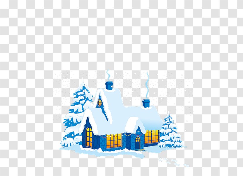 Santa Claus Christmas Decoration Clip Art - Brand - Snow House Transparent PNG