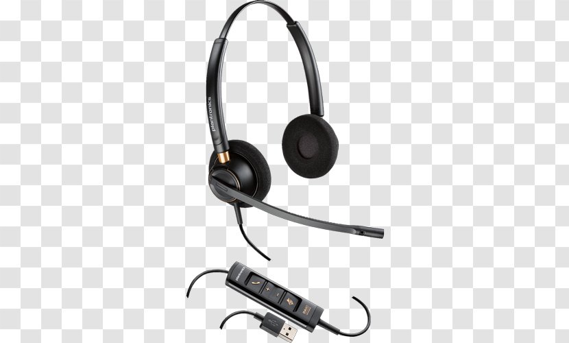 Encorepro Hw525 Usb N/c Stereo Headset Plantronics EncorePro HW515 Noise-cancelling Headphones - Softphone Transparent PNG