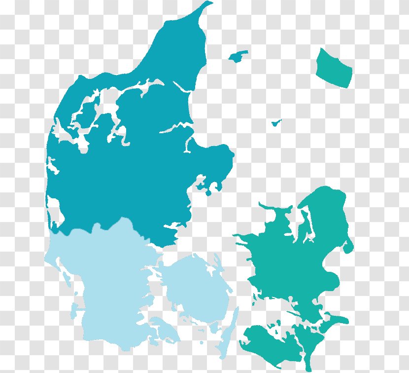 Flag Of Denmark Map Transparent PNG