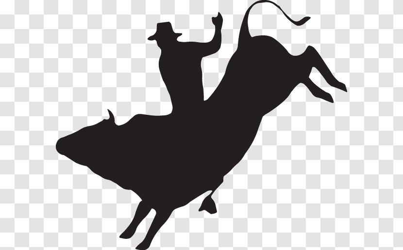 Bull Riding Decal Rodeo Sticker - Bucking Transparent PNG