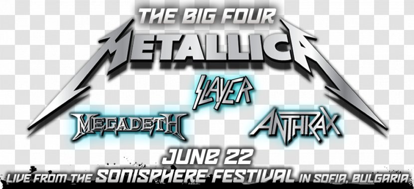 Sonisphere Festival Thrash Metal Big Four Of Metallica Anthrax - Heavy Events Transparent PNG
