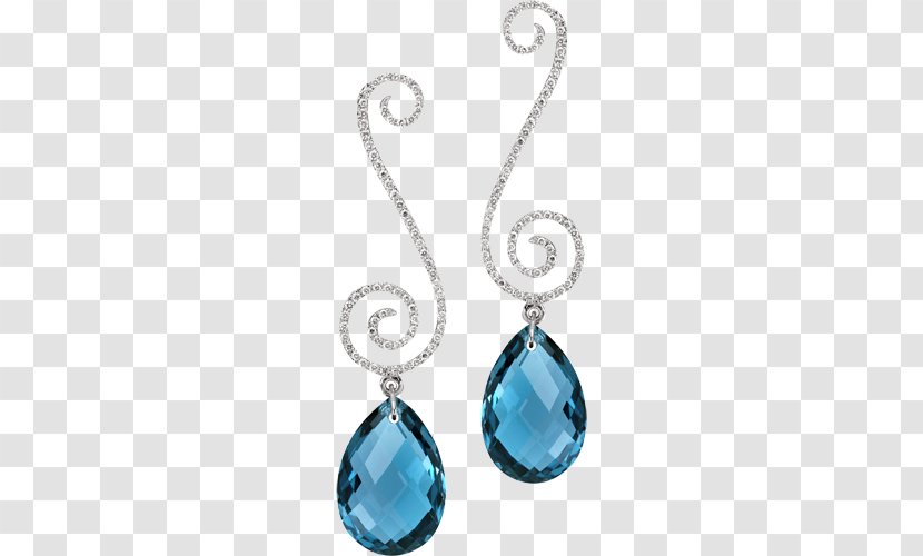 Earring Turquoise Jewellery Gold Diamond - Millesimal Fineness Transparent PNG