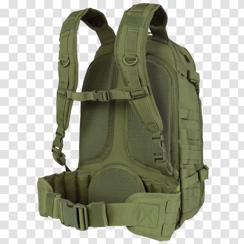 Orca Waterproof Backpack FVAH Bag MOLLE Condor Compact Assault Pack - Khaki Transparent PNG