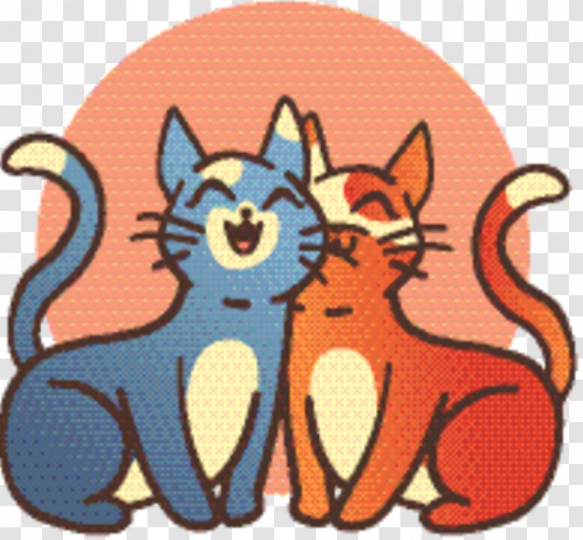 Cat And Dog Cartoon - Valentines Day - Animal Figure Red Fox Transparent PNG